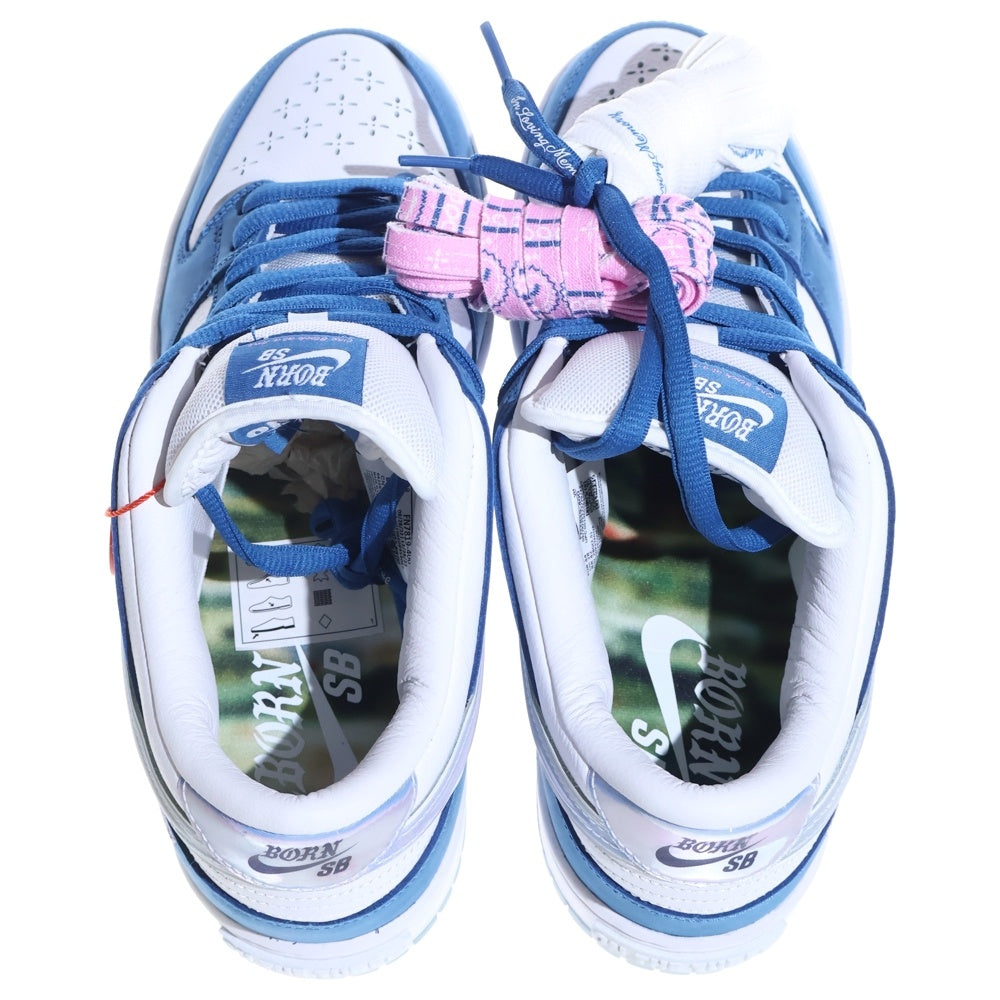 NIKE SB(ナイキエスビー) ×BORN X RAISED DUNK LOW PRO QS ONE BLOCK AT A TIME FN7819-400 ボーンアンドレイズド SBダンク ロー プロ ローカットスニーカー US10/28.0cm