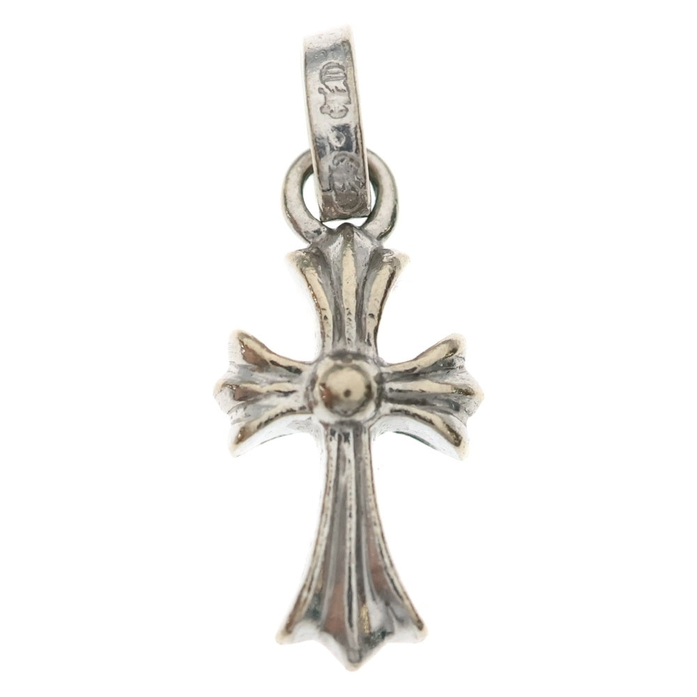 CHROME HEARTS(クロムハーツ) 18KWG CRS BBYFAT P/SAP ベイビーファットクロス PAVEサファイア ペンダントトップ ホワイトゴールド