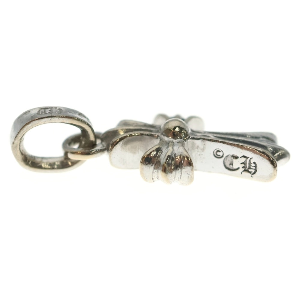 CHROME HEARTS(クロムハーツ) 18KWG CRS BBYFAT P/SAP ベイビーファットクロス PAVEサファイア ペンダントトップ ホワイトゴールド