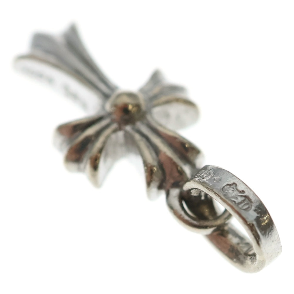 CHROME HEARTS(クロムハーツ) 18KWG CRS BBYFAT P/SAP ベイビーファットクロス PAVEサファイア ペンダントトップ ホワイトゴールド
