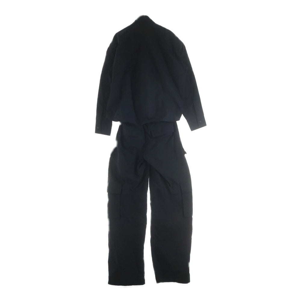 ALEXANDER WANG(アレキサンダーワン) Button Up Cargo Jumpsuit 1WC1247184 カーゴジャンプスーツ つなぎ ブラック