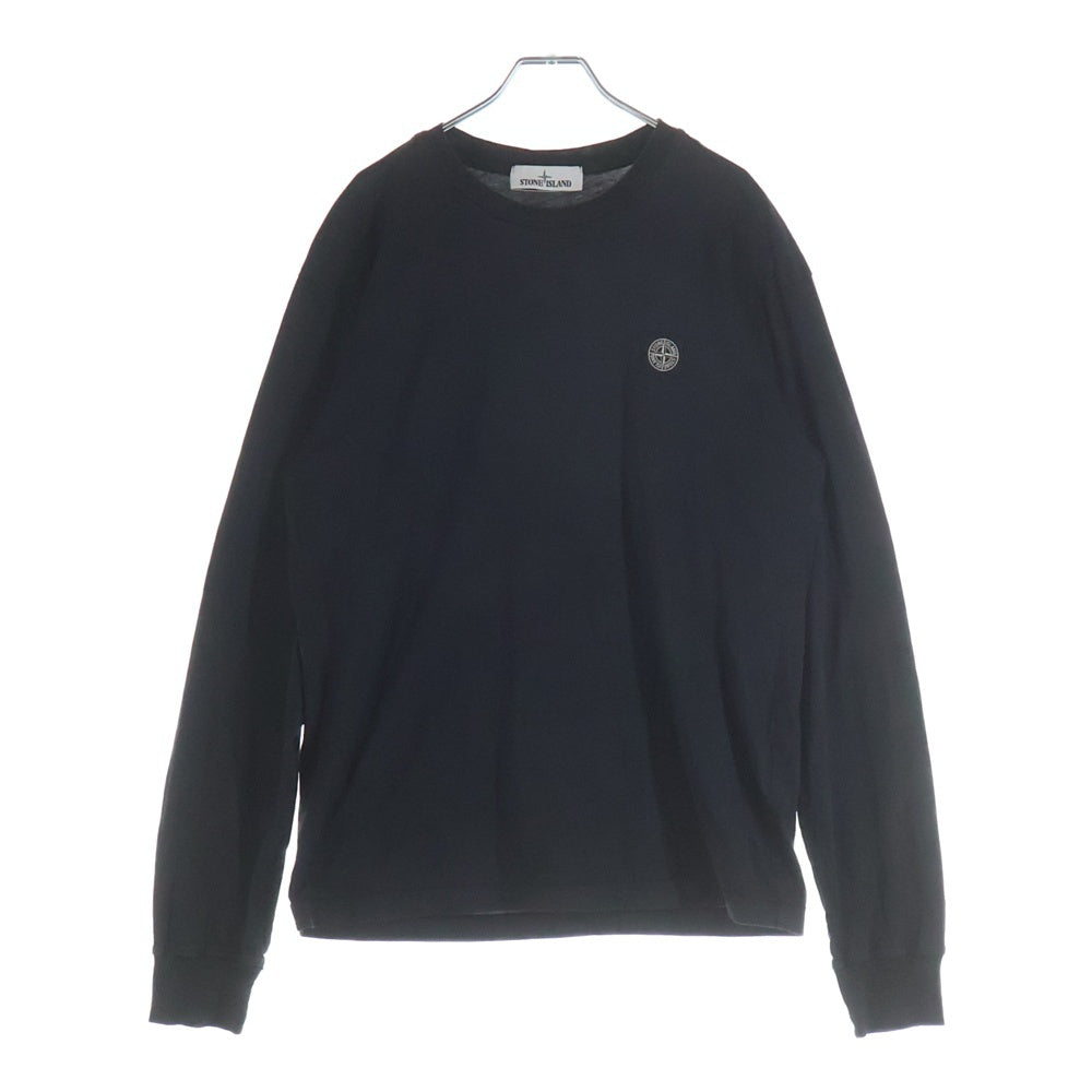STONE ISLAND(ストーンアイランド) 胸パッチロゴ長袖Tシャツ ブラック