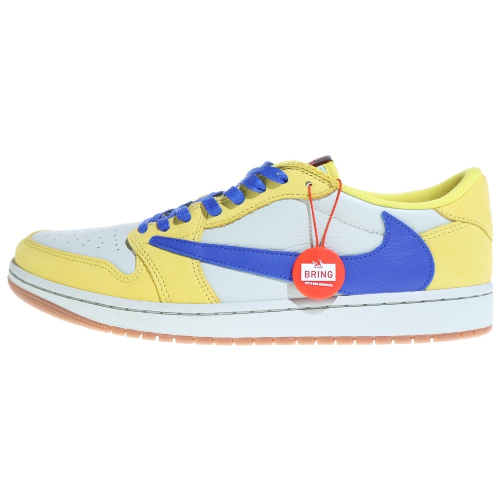 NIKE(ナイキ) ×TRAVIS SCOTT AIR JORDAN1 LOW OG SP DZ4137-700 トラヴィス スコット エアジョーダン1 カナリー ローカットスニーカー イエロー US13/30.0cm