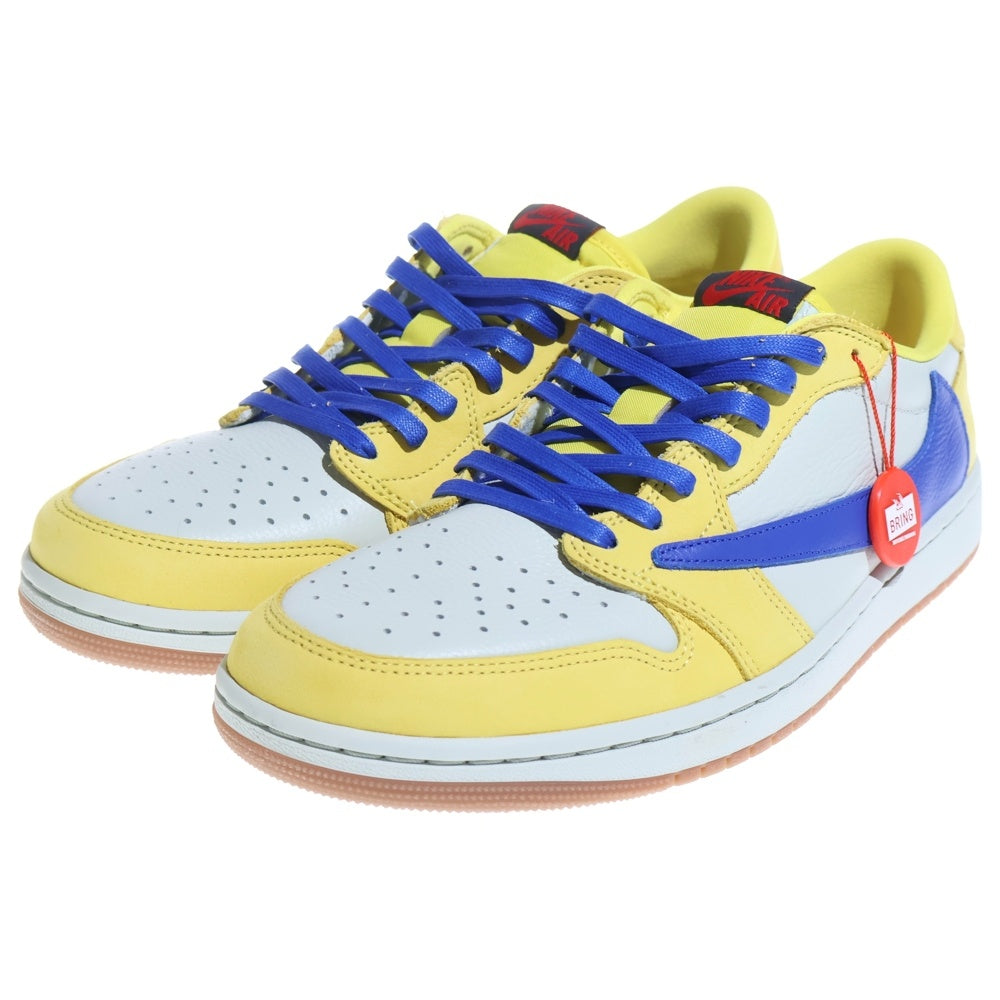 NIKE(ナイキ) ×TRAVIS SCOTT AIR JORDAN1 LOW OG SP DZ4137-700 トラヴィス スコット エアジョーダン1 カナリー ローカットスニーカー イエロー US13/30.0cm