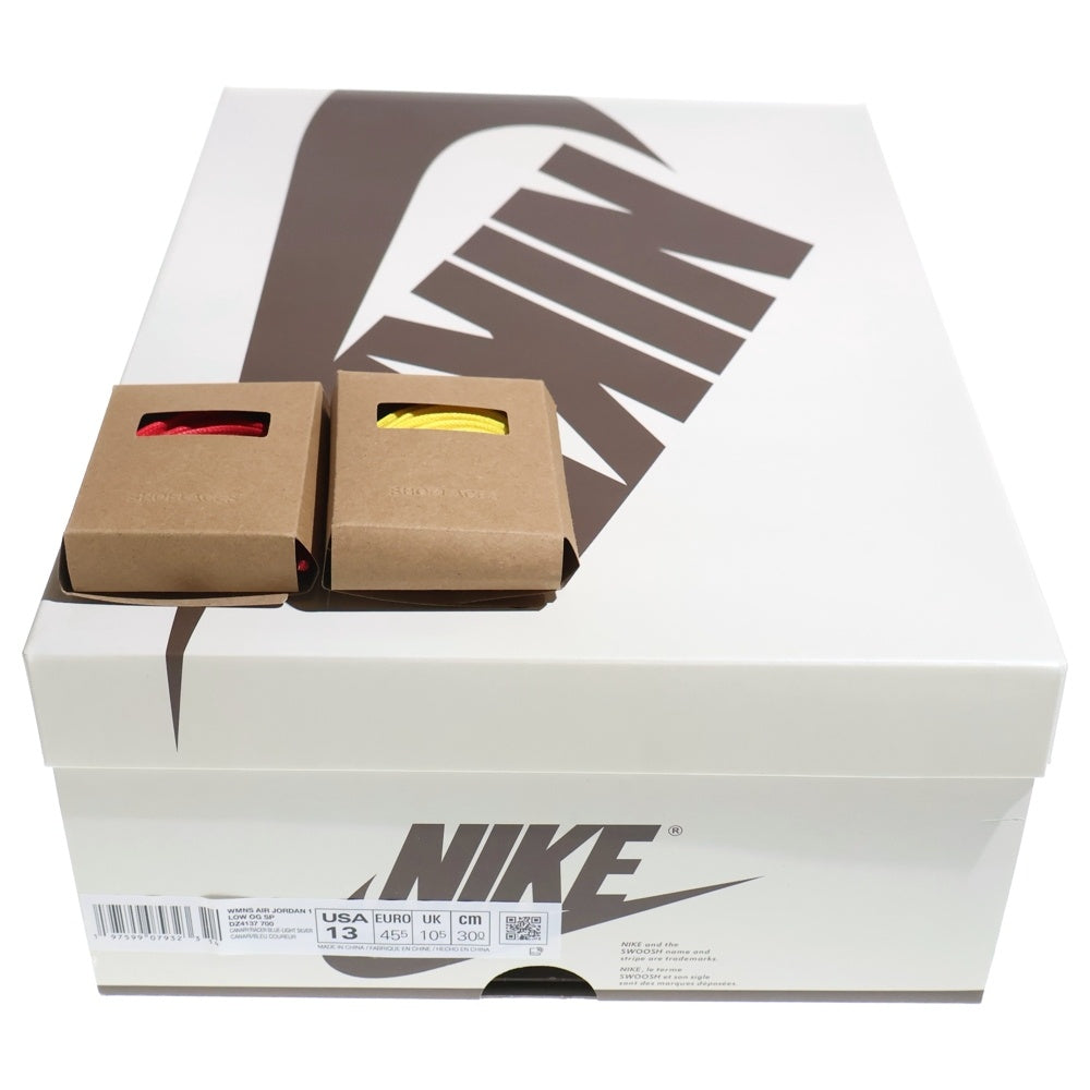 NIKE(ナイキ) ×TRAVIS SCOTT AIR JORDAN1 LOW OG SP DZ4137-700 トラヴィス スコット エアジョーダン1 カナリー ローカットスニーカー イエロー US13/30.0cm