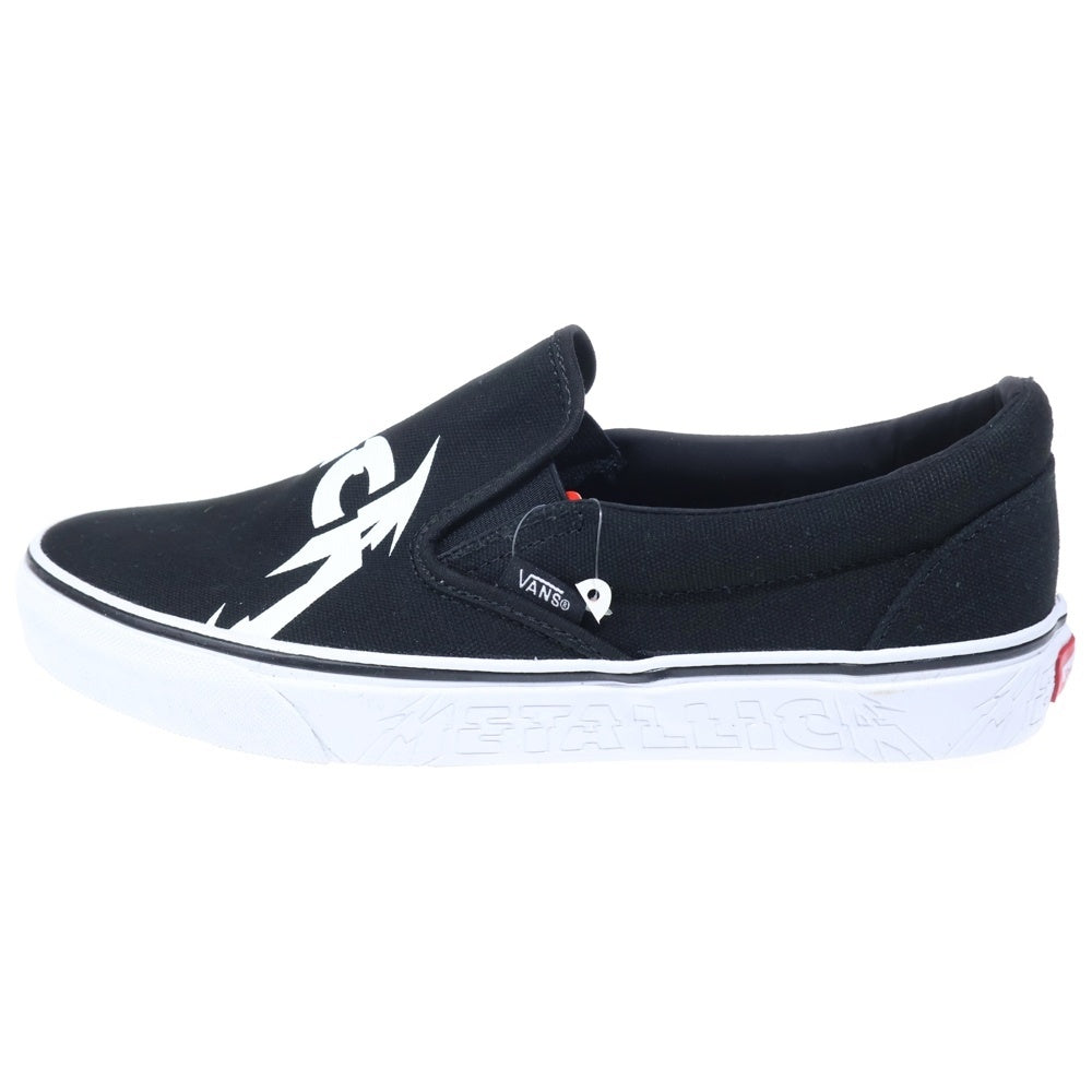 VANS(ヴァンズ) ×Metallica Classic Slip-On VN0A38F7PZJ メタリカ クラシック ローカットスニーカー US9.5/27.5cm ブラック