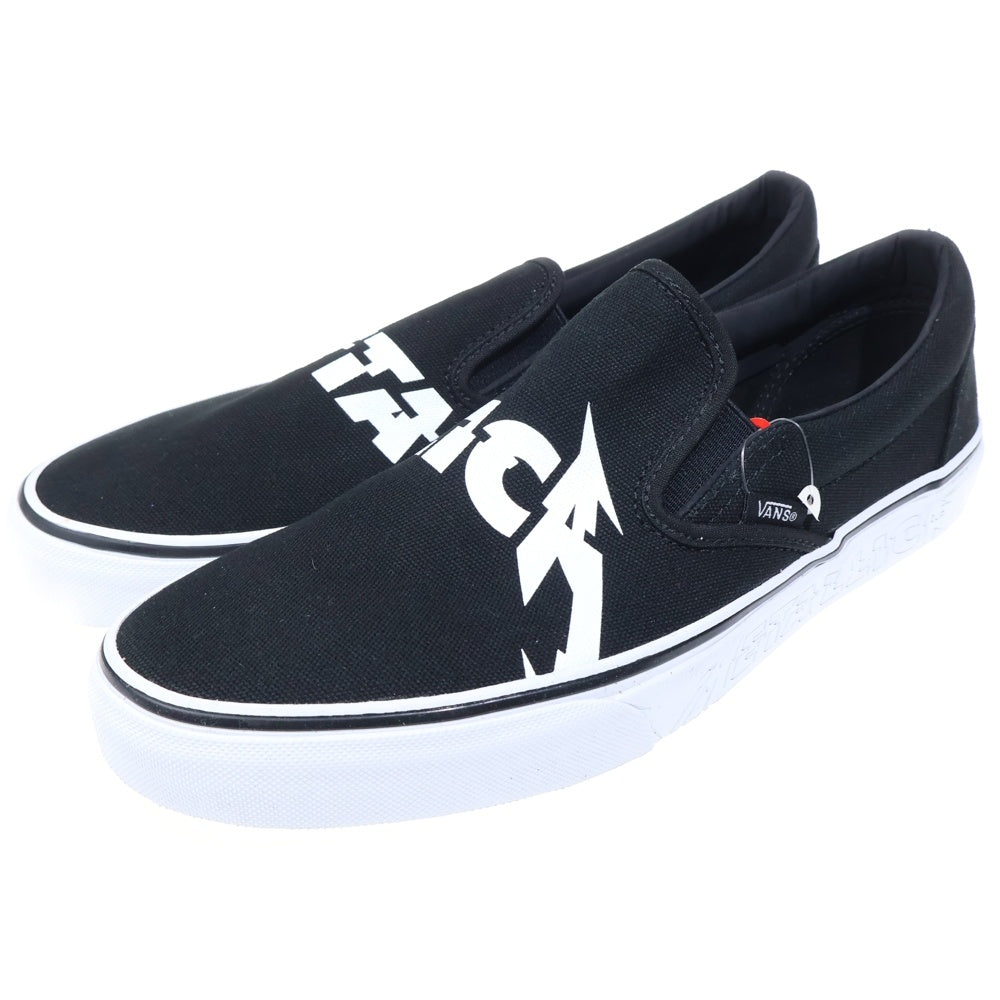 VANS(ヴァンズ) ×Metallica Classic Slip-On VN0A38F7PZJ メタリカ クラシック ローカットスニーカー US9.5/27.5cm ブラック