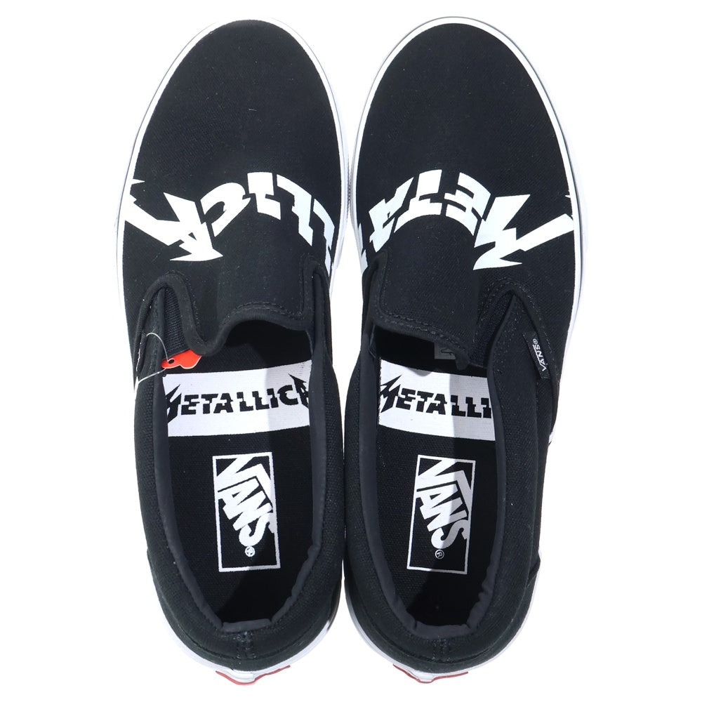 VANS(ヴァンズ) ×Metallica Classic Slip-On VN0A38F7PZJ メタリカ クラシック ローカットスニーカー US9.5/27.5cm ブラック