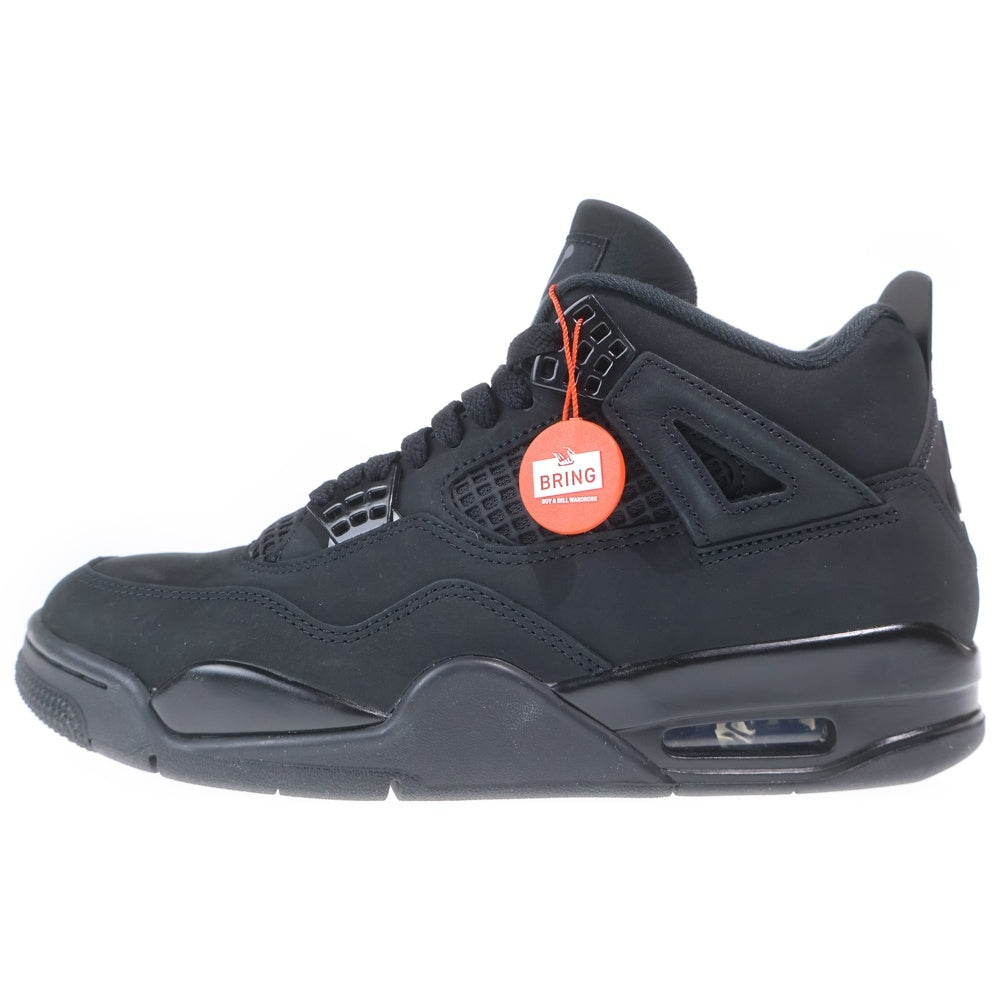 NIKE(ナイキ) AIR JORDAN 4 BLACK CAT FV5029‐010 エアジョーダン4 ブラックキャット ハイカットスニーカー US9.5/27.5cm ブラック
