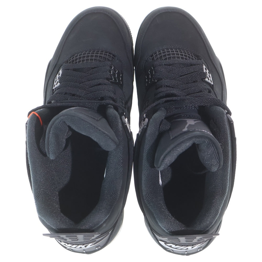 NIKE(ナイキ) AIR JORDAN 4 BLACK CAT FV5029‐010 エアジョーダン4 ブラックキャット ハイカットスニーカー US9.5/27.5cm ブラック