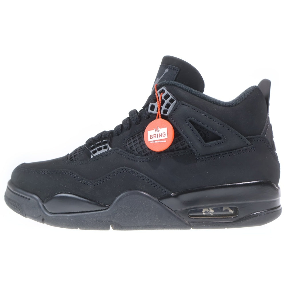 NIKE(ナイキ) AIR JORDAN 4 BLACK CAT FV5029‐010 エアジョーダン4 ブラックキャット ハイカットスニーカー US9.5/27.5cm ブラック