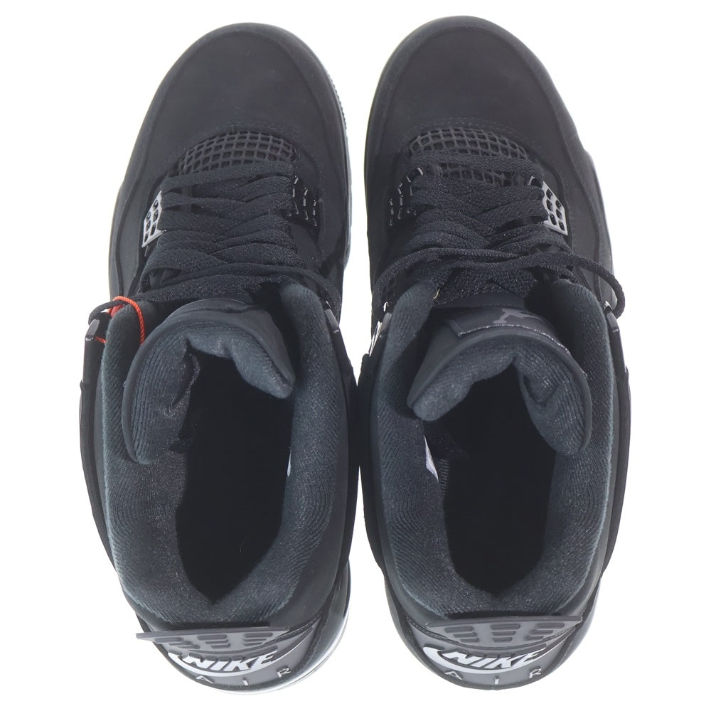 NIKE(ナイキ) AIR JORDAN 4 BLACK CAT FV5029‐010 エアジョーダン4 ブラックキャット ハイカットスニーカー US9.5/27.5cm ブラック