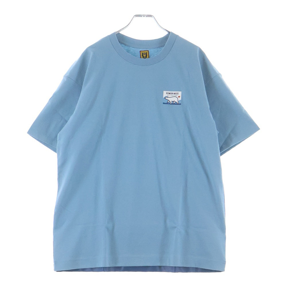 HUMAN MADE(ヒューマンメイド) Polar Bear ポウラーベア 半袖Tシャツ コットン ブルー