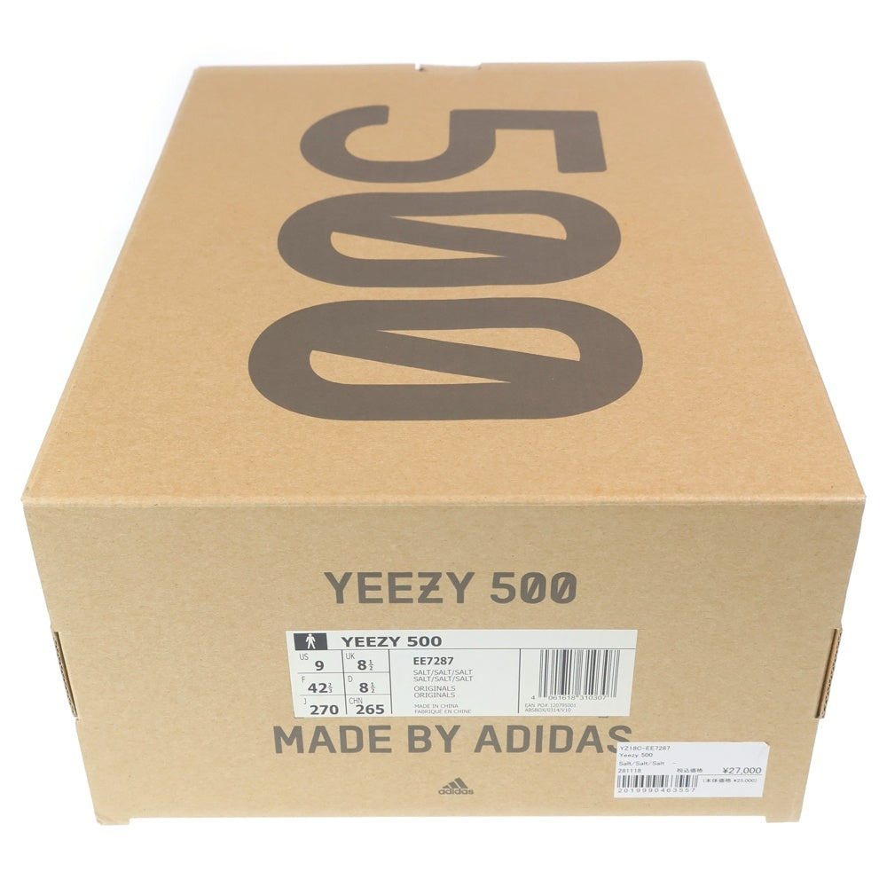 adidas(アディダス) YEEZY BOOST 500 SALT EE7287 イージーブースト500 ソルト ローカットスニーカー US9/27.0cm アイボリー