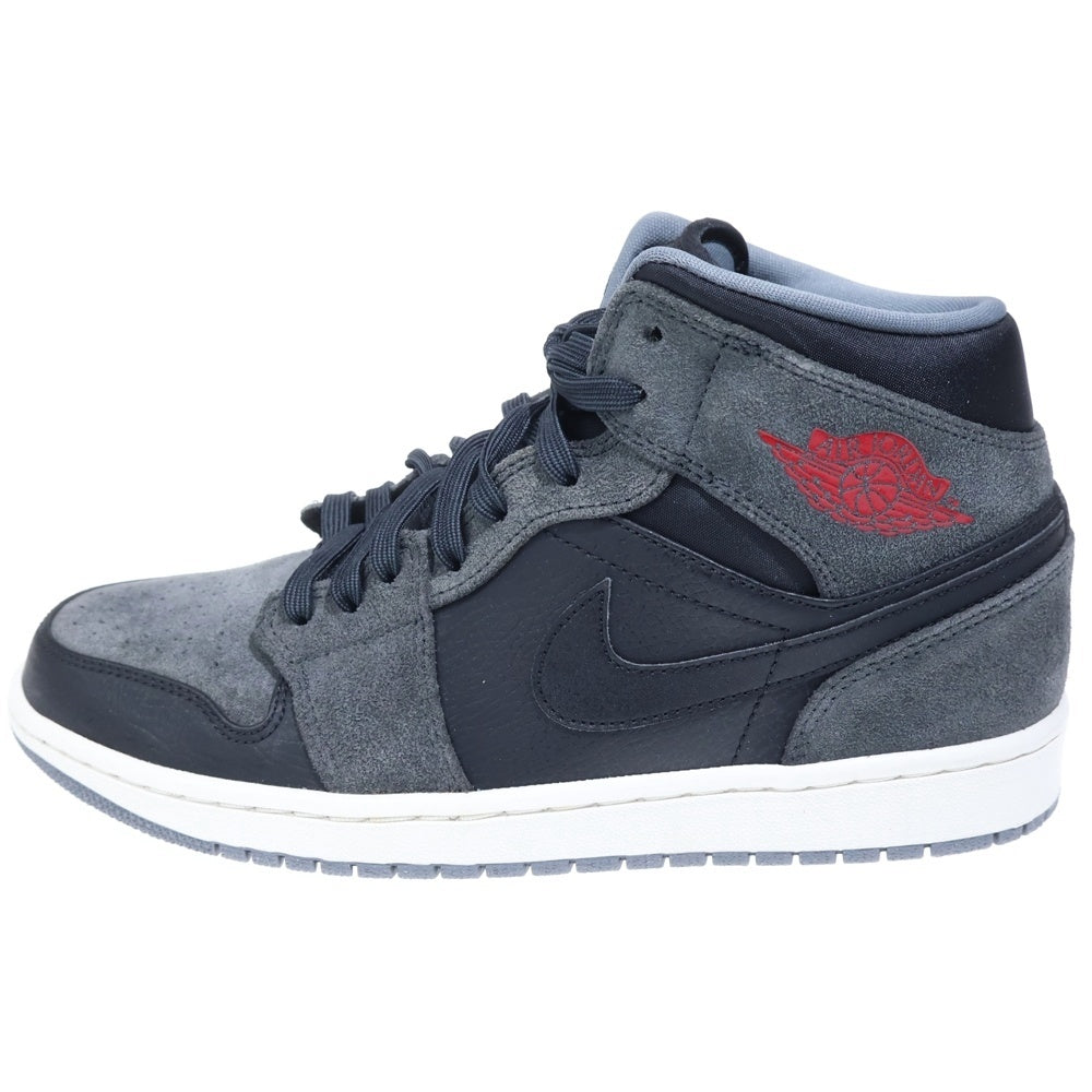 NIKE(ナイキ) AIR JORDAN 1 MID ANTHRACITE 554724-018 エアジョーダン1 アンスラサイト ミッドカットスニーカー US10/28.0cm ブラック/グレー