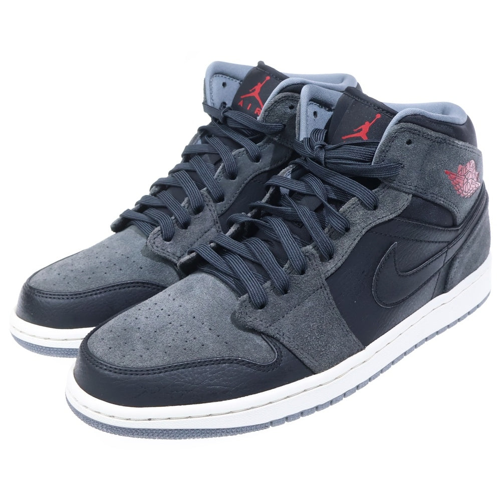 NIKE(ナイキ) AIR JORDAN 1 MID ANTHRACITE 554724-018 エアジョーダン1 アンスラサイト ミッドカットスニーカー US10/28.0cm ブラック/グレー