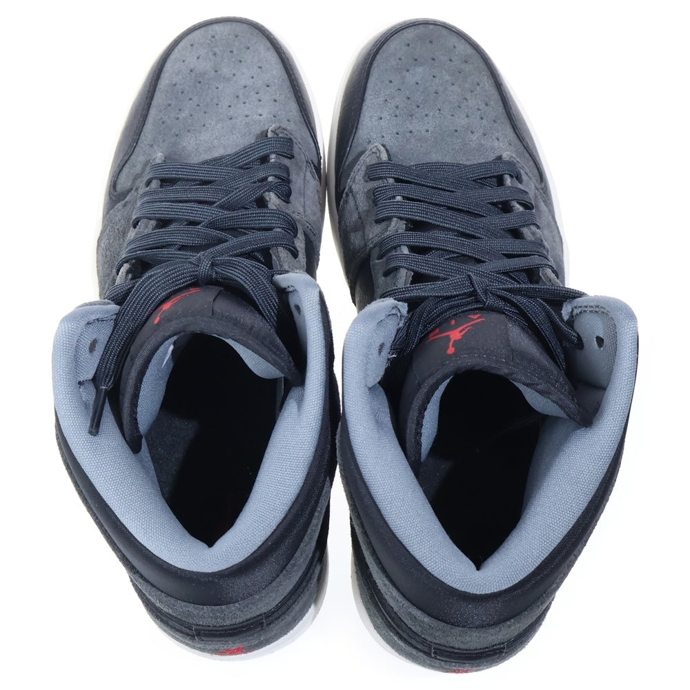 NIKE(ナイキ) AIR JORDAN 1 MID ANTHRACITE 554724-018 エアジョーダン1 アンスラサイト ミッドカットスニーカー US10/28.0cm ブラック/グレー