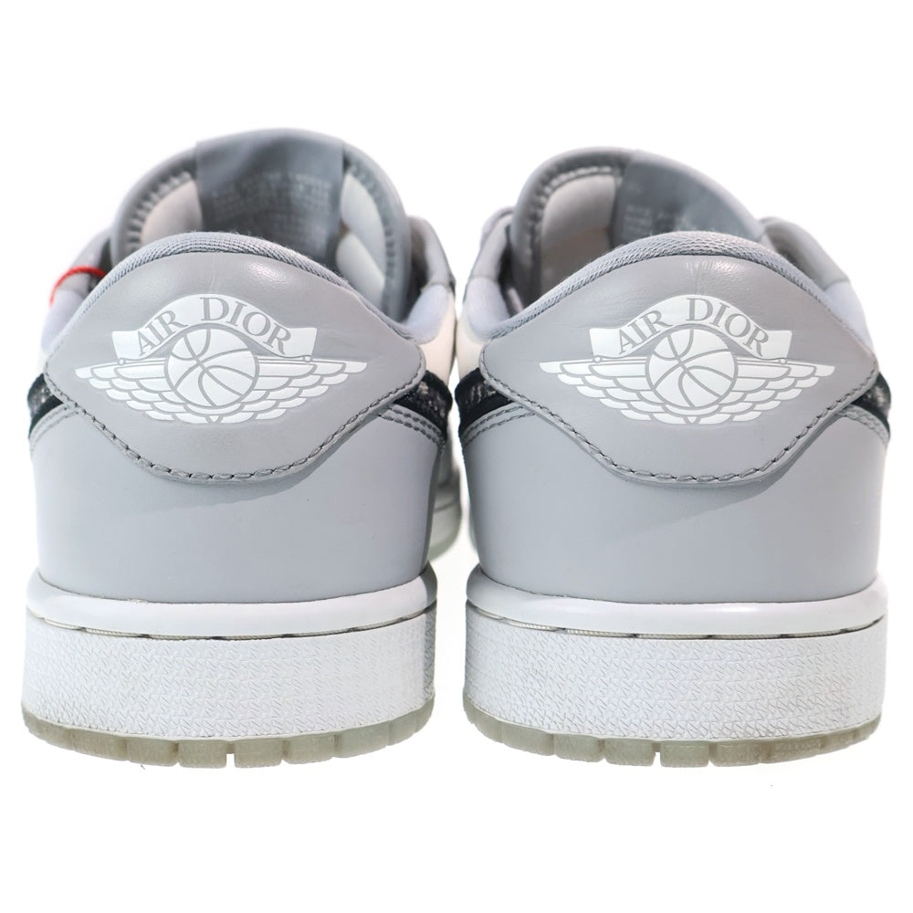 NIKE(ナイキ) ×DIOR AIR JORDAN 1 LOW OG CN8608-002 ディオール エアジョーダン 1 ローカットスニーカー グレー/ホワイト US7.5/25.5cm