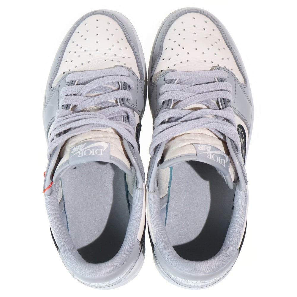 NIKE(ナイキ) ×DIOR AIR JORDAN 1 LOW OG CN8608-002 ディオール エアジョーダン 1 ローカットスニーカー グレー/ホワイト US7.5/25.5cm