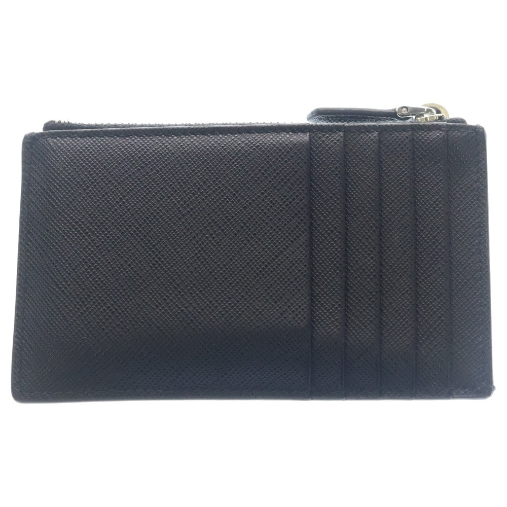 PRADA(プラダ) サフィアーノ トライアングル レザー カードケース 2MC086 ブラック