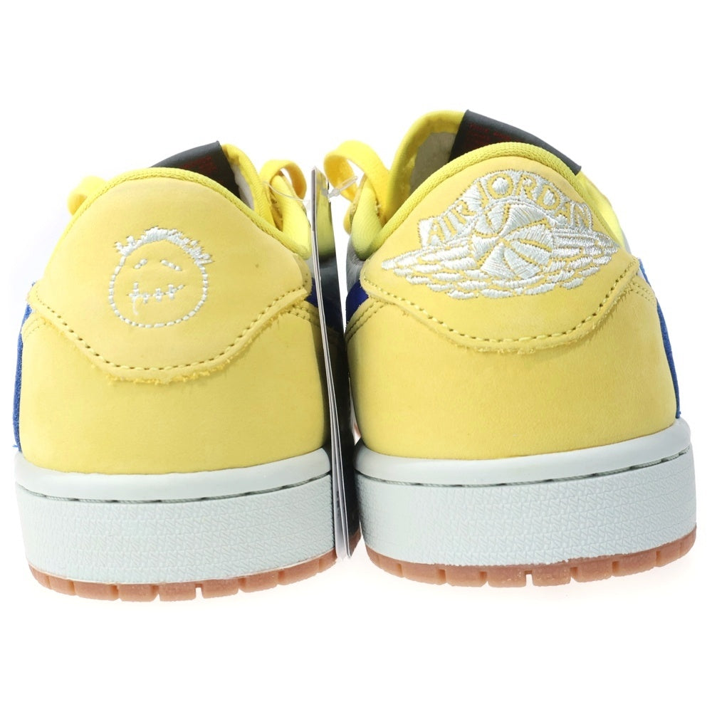 NIKE(ナイキ) ×TRAVIS SCOTT WMNS AIR JORDAN 1 RETRO LOW OG CANARY DZ4137-700 トラヴィススコット ウィメンズ エアジョーダン1 ローカットスニーカー US9.5/26.5cm レディース