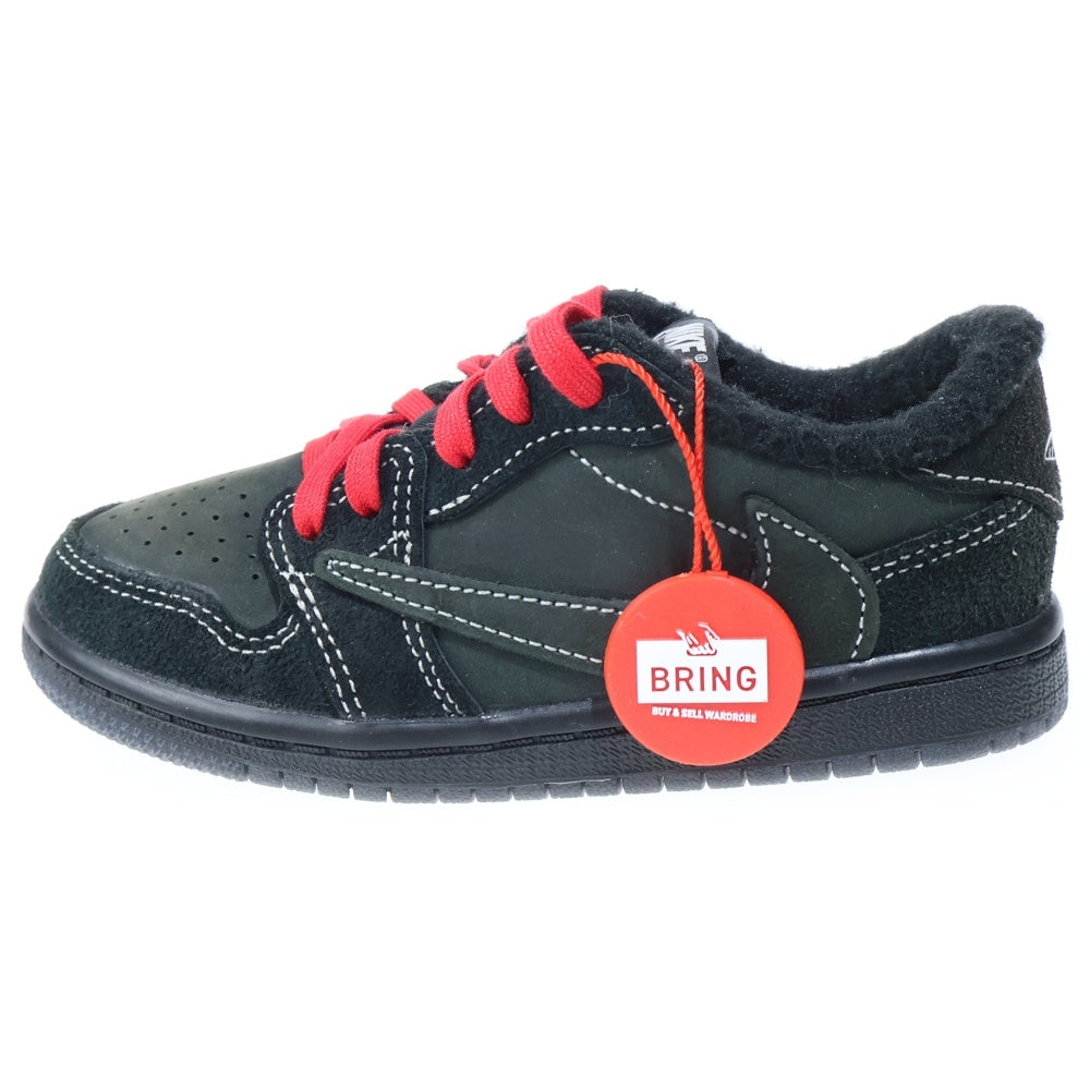 NIKE(ナイキ) ×TRAVIS SCOTT TD AIR JORDAN 1 LOW BLACK PHANTOM DO5441-001 ブラックファントム ローカットスニーカー 9C/15.0cm ブラック