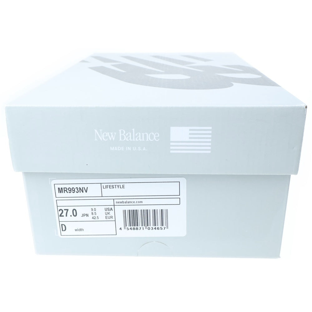 New Balance(ニューバランス) MR993NV スエードメッシュ ローカットスニーカー ネイビー US9/27.0cm