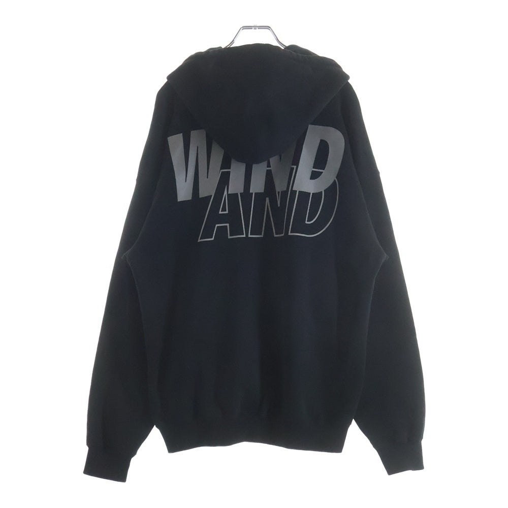WIND AND SEA(ウィンダンシー) OG LOGO HOODIE SWEATSHIRT ロゴ スウェットプルオーバーパーカー WDS-O-OHP-26-Q2-CS-01 ブラック