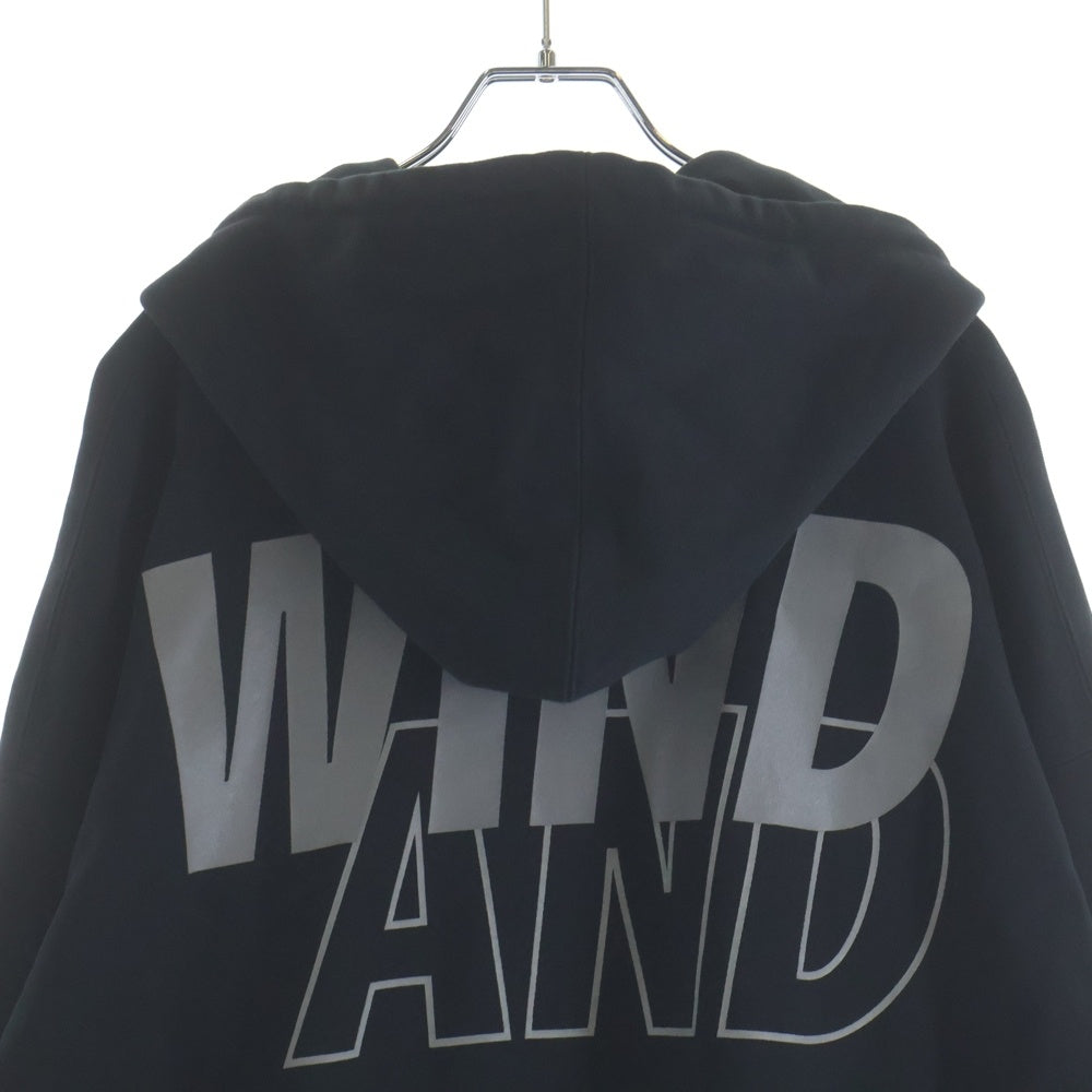 WIND AND SEA(ウィンダンシー) OG LOGO HOODIE SWEATSHIRT ロゴ スウェットプルオーバーパーカー WDS-O-OHP-26-Q2-CS-01 ブラック