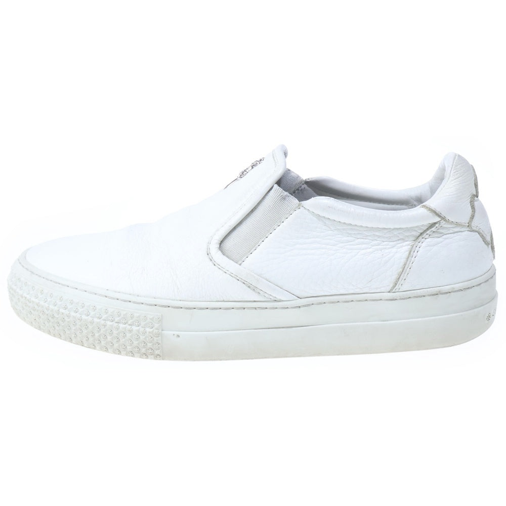 CHROME HEARTS(クロムハーツ) SLIP ON スリッポン CHプラス レザーパッチ ダガー ローカットスニーカー ホワイト