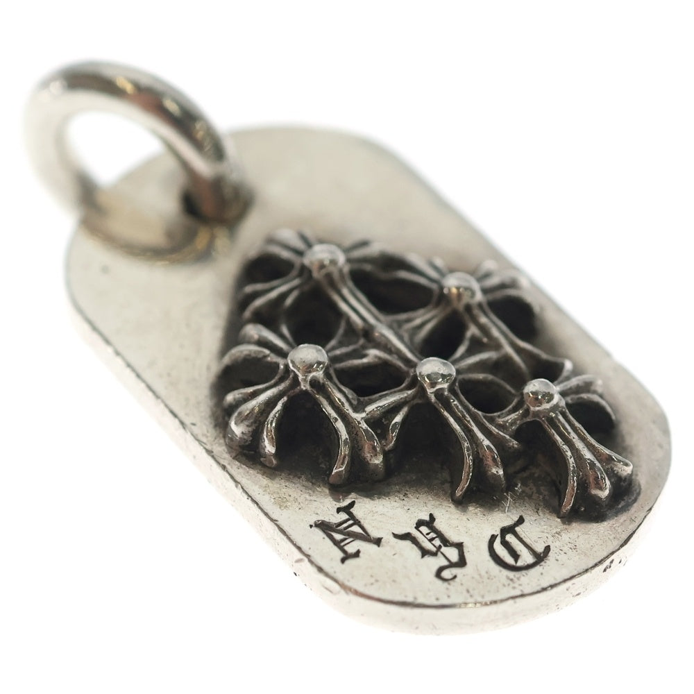 CHROME HEARTS(クロムハーツ) RAISED DOGTAG レイズドドッグタグ NYC限定 ネックレストップ シルバー
