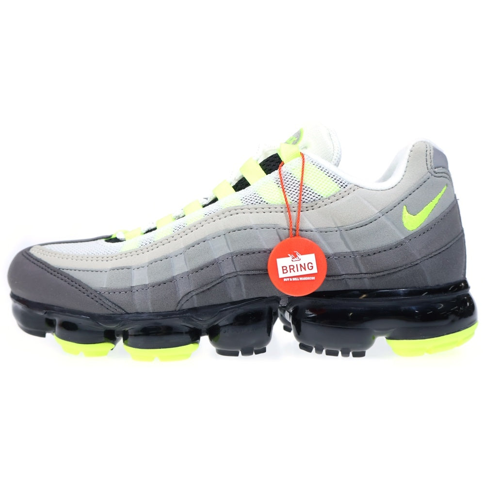 NIKE(ナイキ) AIR VAPORMAX 95 Neon AJ7292-001 エアヴェイパーマックス ネオン ローカットスニーカー グレー/イエロー US8/26.0cm