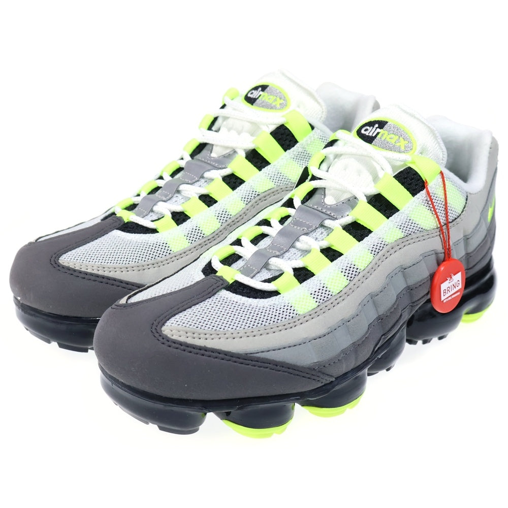 NIKE(ナイキ) AIR VAPORMAX 95 Neon AJ7292-001 エアヴェイパーマックス ネオン ローカットスニーカー グレー/イエロー US8/26.0cm