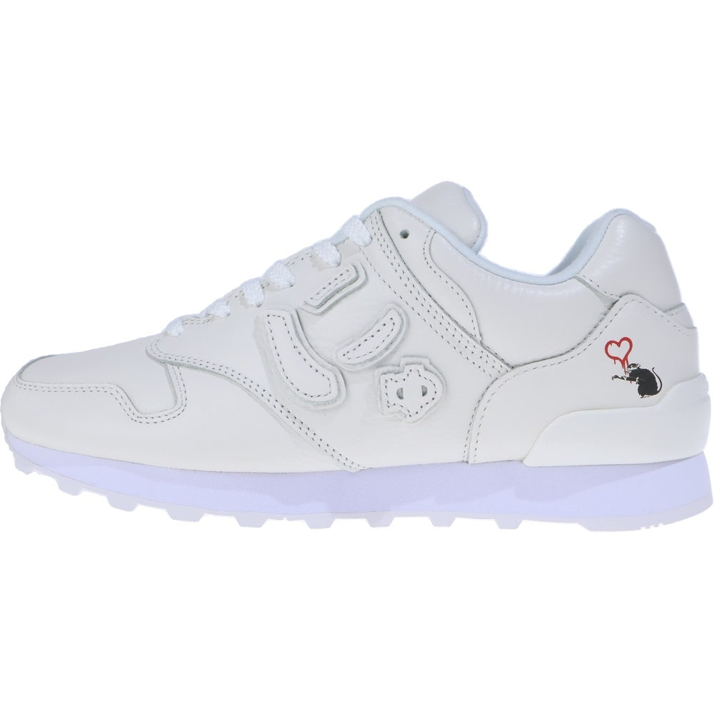 Sangacio(サンガッチョ) Nyus BRANDALISED Pure Whiteニューズ ブランドライズド ピュアホワイト ローカットスニーカー シューズ ホワイト US7/25.0cm