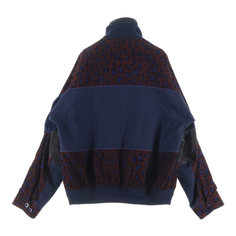Sacai(サカイ) 19AW レオパードドッキングジャケット 19-02052M ネイビー