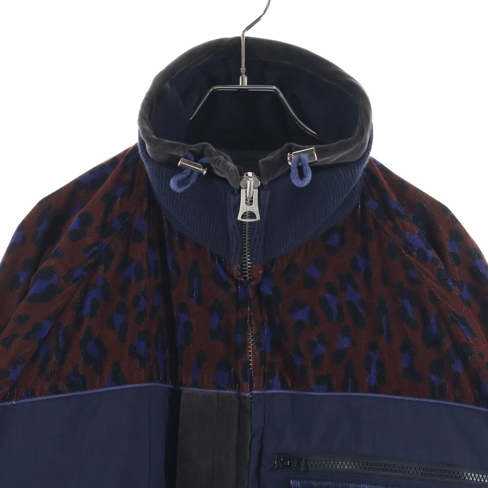 Sacai(サカイ) 19AW レオパードドッキングジャケット 19-02052M ネイビー
