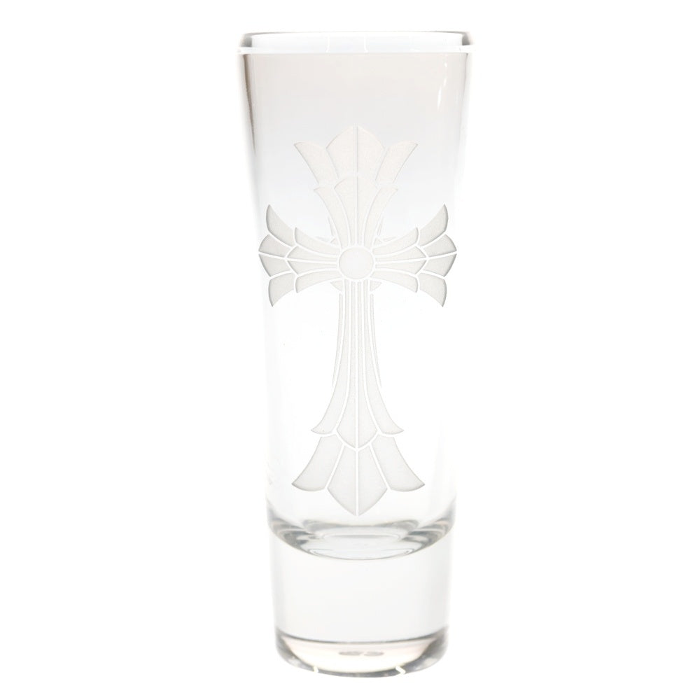 CHROME HEARTS(クロムハーツ) ×BACCARAT バカラ ダブルCHクロスモチーフ ガラス花瓶 小物 クリア ■