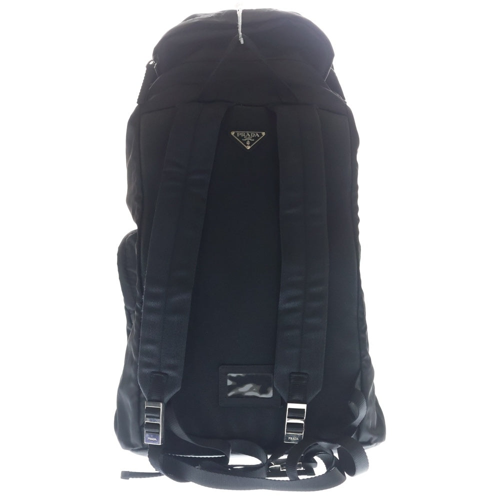 PRADA(プラダ) トライアングルロゴ ファブリック バックパック リュックサック 2VZ065 ブラック