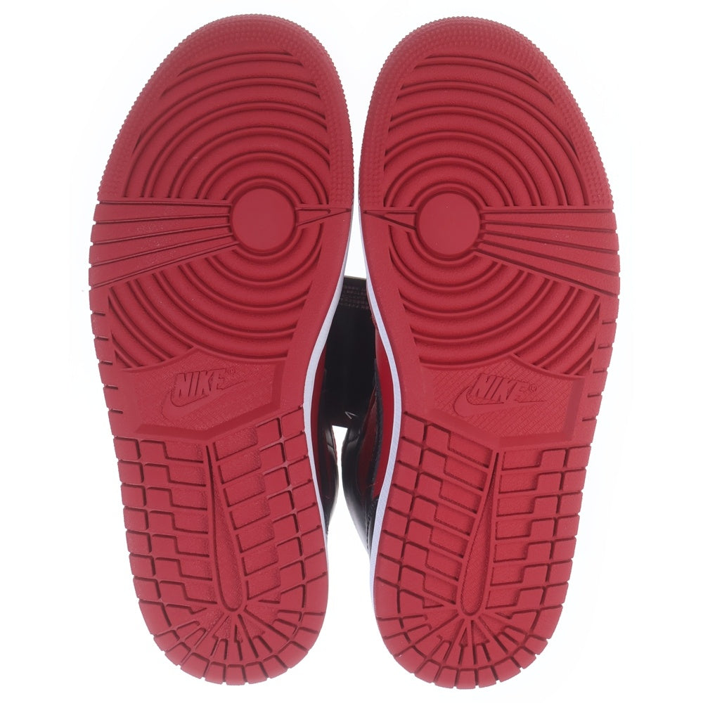 NIKE(ナイキ) AIR JORDAN 1 MID REVERCE BRED 554724-660 エアジョーダン1 ミッド リバースブレッド ミドルカットスニーカー US7/25.0cm ブラック/レッド