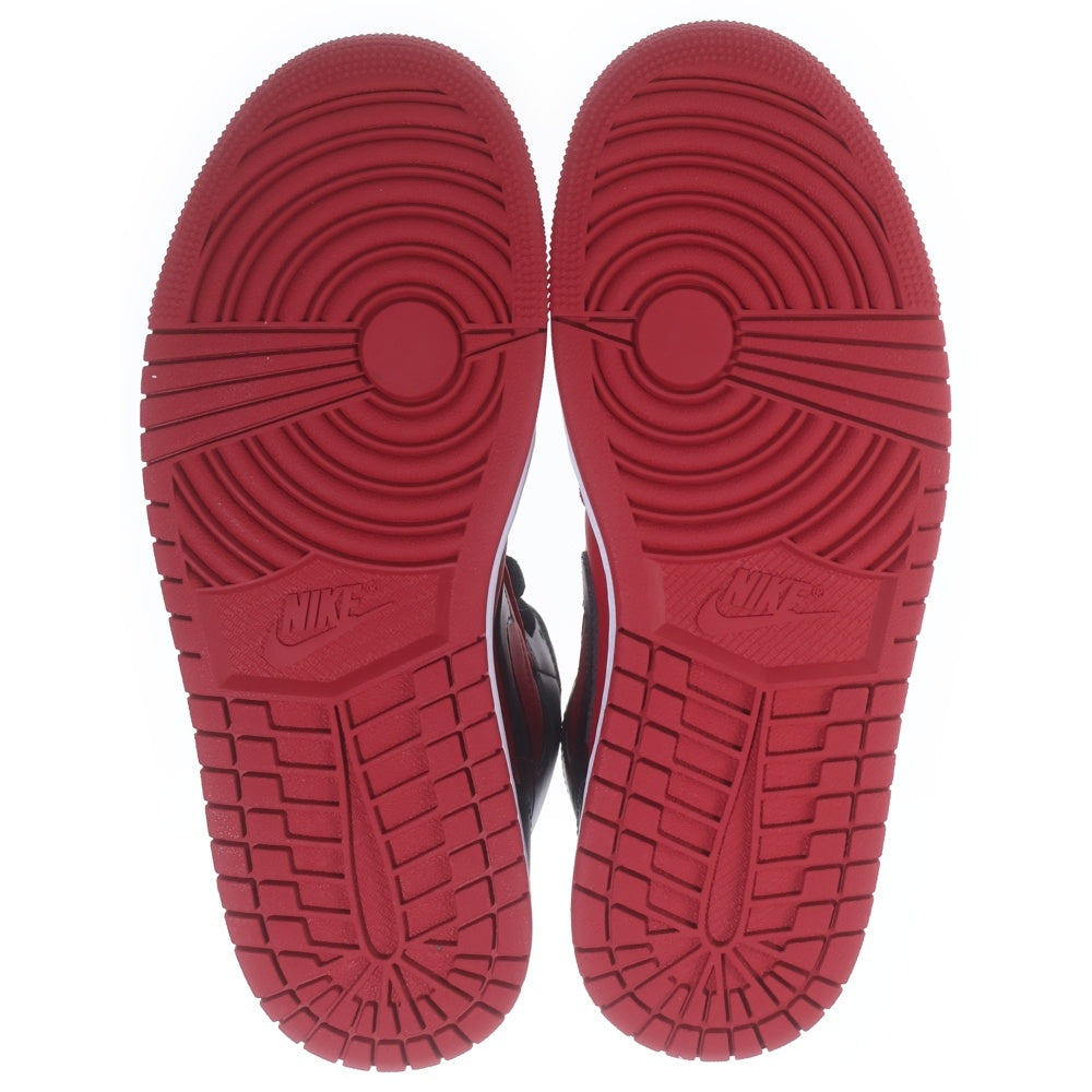 NIKE(ナイキ) AIR JORDAN 1 MID REVERCE BRED 554724-660 エアジョーダン1 ミッド リバースブレッド ミドルカットスニーカー US7/25.0cm ブラック/レッド