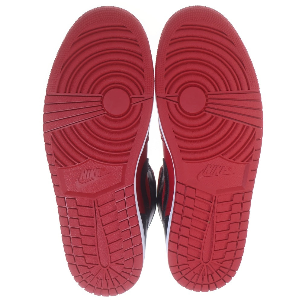 NIKE(ナイキ) AIR JORDAN 1 MID REVERCE BRED 554724-660 エアジョーダン1 ミッド リバースブレッド ミドルカットスニーカー US12.5/30.5cm ブラック/レッド