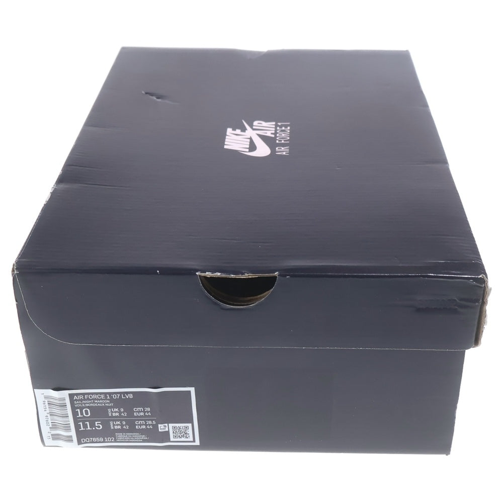 NIKE(ナイキ) AIR FORCE 1 07 LV8 DQ7659-102 エアーフォース1 ローカットスニーカー US10/28.0cm ホワイト/パープル