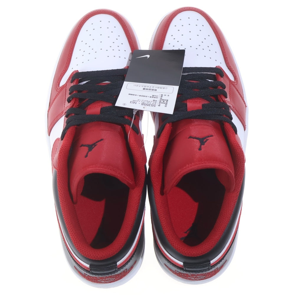 NIKE(ナイキ) AIR JORDAN 1 LOW GYM RED 553558-163 エアジョーダン1 ジムレッド ローカットスニーカー US12/30.0cm レッド ホワイト