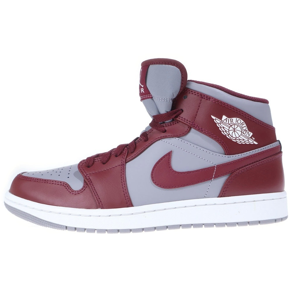 NIKE(ナイキ) AIR JORDAN 1 MID TEAM RED DQ8426-615 エアジョーダン1 チームレッド US11/29.0cm グレー/バーガンディ