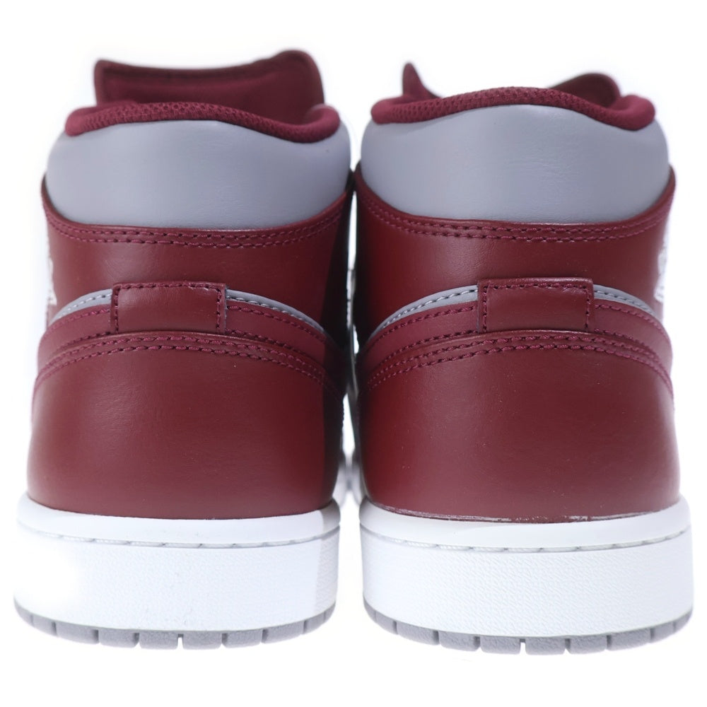 NIKE(ナイキ) AIR JORDAN 1 MID TEAM RED DQ8426-615 エアジョーダン1 チームレッド US11/29.0cm グレー/バーガンディ