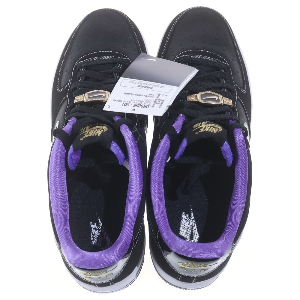 NIKE(ナイキ) AIR FORCE 1 07 LV8 EMB DR9866-001 エアフォース 1 ローカットスニーカー US10.5/28.5cm ブラック