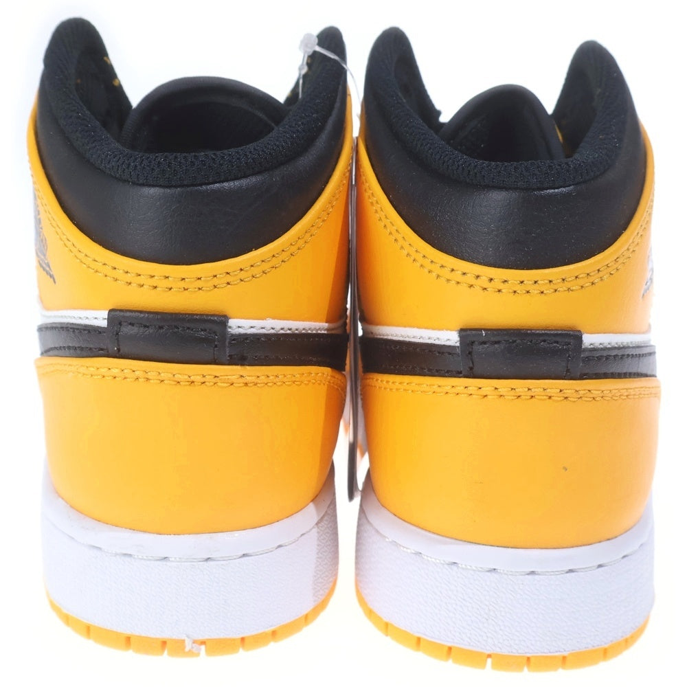NIKE(ナイキ) GS AIR JORDAN 1 MID TAXI 554725-701 エアジョーダン1 タクシー ミッドカットスニーカー US4Y/23.0cm ホワイト/イエロー
