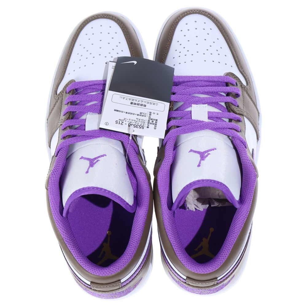 NIKE(ナイキ) AIR JORDAN 1 LOW PALOMINO 553558-215 エアジョーダン パロミノ ローカットスニーカー US9.5/27.5cm ブラウン/パープル/ホワイト