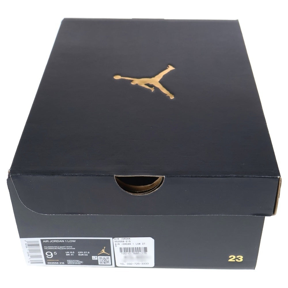 NIKE(ナイキ) AIR JORDAN 1 LOW PALOMINO 553558-215 エアジョーダン パロミノ ローカットスニーカー US9.5/27.5cm ブラウン/パープル/ホワイト