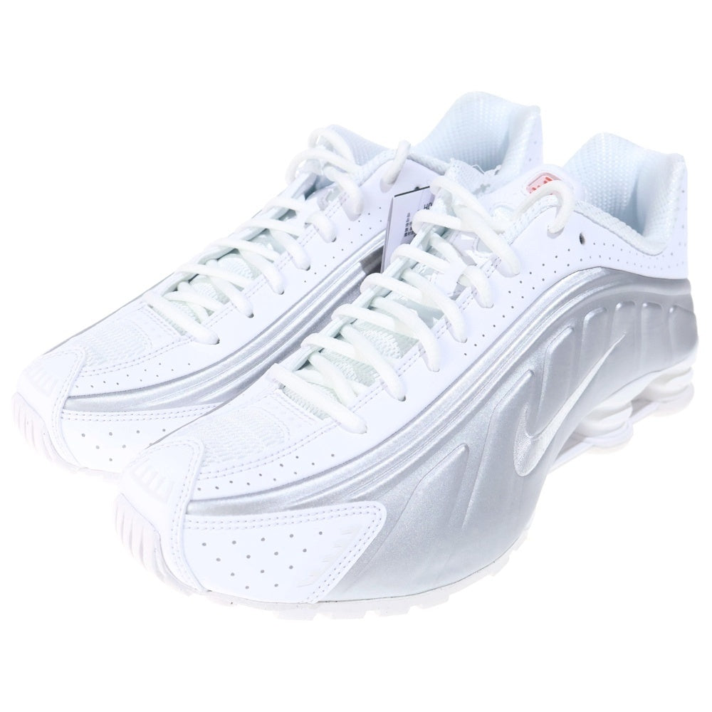 NIKE(ナイキ) SHOX R4 Metallic Silver HQ1988-101 ショックス メタリックシルバー ローカットスニーカー ホワイト US9.5/27.5cmcm